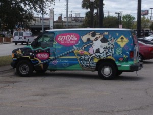 Amy's Ice Creams, Ice Cream Van, Amy's knows how to "take it to the streets"... always promoting the brand.
