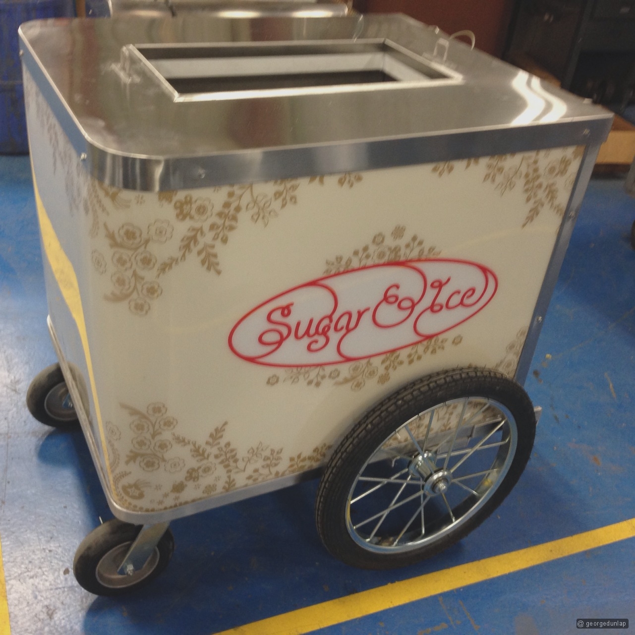 Ice cream push cart by C. Nelson DUNLAP
