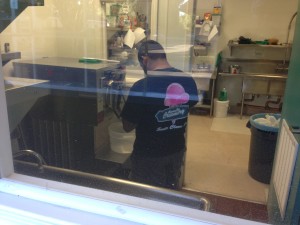 Making ice cream in the clean room