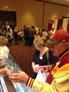 Lots of taste sampling going on during a busy Day 2