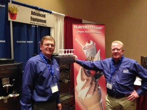 Tom Treptow & Don Acker with Advanced Equipment Co. (Electro Freeze Ice Cream Freezer Distributor) NE Ohio